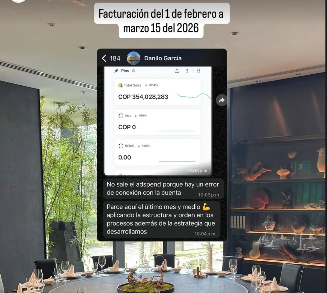 Panel de Danilo García con 354 millones de pesos en ventas